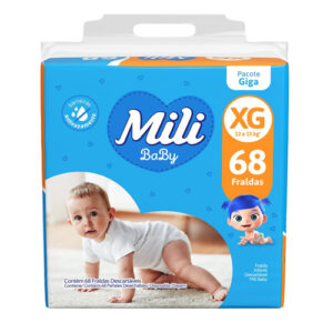 Fralda Mili Baby Giga XG com 68 Unidades