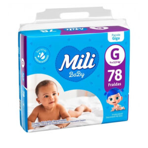 Fralda Mili Baby Giga G com 78 Unidades