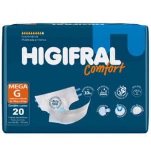 FRALDA GERIATRICA HIGIFRAL CONFORT MEGA G 20