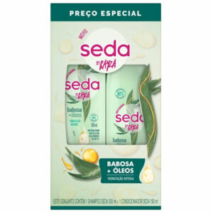 Kit Seda Shampoo 300ml + Condicionador 190ml Babosa e Óleos