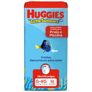 FRALDA HUGGIES PISCINA SWIM G/XG 10UNIDADES