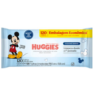 LENÇO UMED HUGGIES DISNEY TRIPLA PROTECÃO C/ 120 UNID