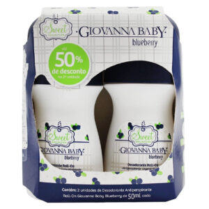 DESODORANTE GIOVANNA BABY ROLL ON 2 X 50 ML BLUEBERRY