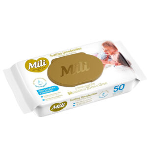 TOALHINHA UMEDECIDA MILI LOVECARE 50 UNIDADES