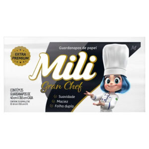 Guardanapos de Papel Gran Chefe Mili – Pacote com 50 Unidades