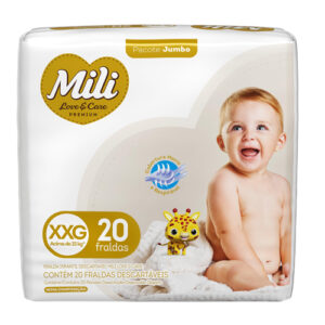 Fralda Love & Care XXG - Jumbo 20 Unidades