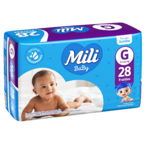 Fralda Mili Ultra Seca Jumbo G com 28 Unidades