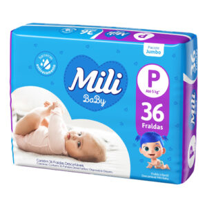 Fralda Mili Ultra Seca Jumbo P com 36 Unidades