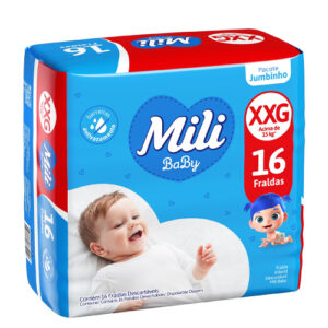 Fralda Mili Ultra Seca Jumbinho XXG com 16 Unidades