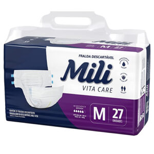 Fralda Mili Vita M com 27 Unidades