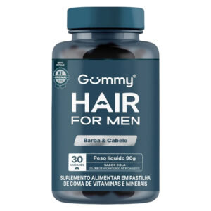 GUMMY HAIR FOR MEN BARBA E CABELO 30 UNID