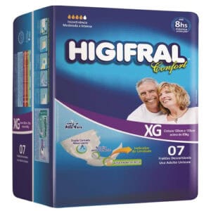 FRALDA HIGIFRAL GERIATRICA XG C/7 UNIDADES