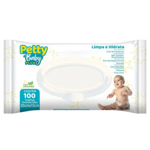TOALHA UMEDECIDA PETTY BABY 100 UNIDADES
