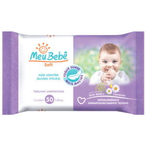 TOALHINHA UMED MEU BEBE SOFT COM 50 UNIDADES