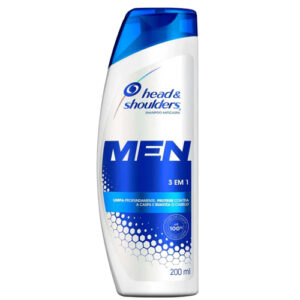 SHAMPOO HEAD SHOULDERS MEN 3 EM 1 200ML