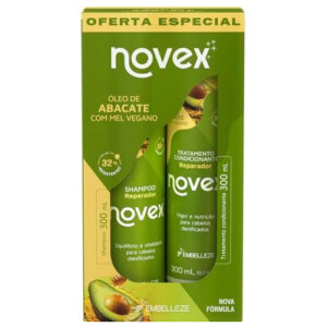 KIT SHAMPOO + CONDICIONADOR NOVEX ÓLEO DE ABACATE 300ML CADA