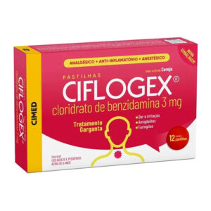 CIFLOGEX C/12 PASTILHA CEREJA CIMED